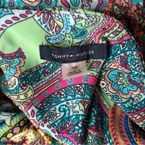 TOMMY HILFIGER women’s Petite Paisley Bell-Sleeve Sheath Dress in size 10P NEW - Picture 6 of 6